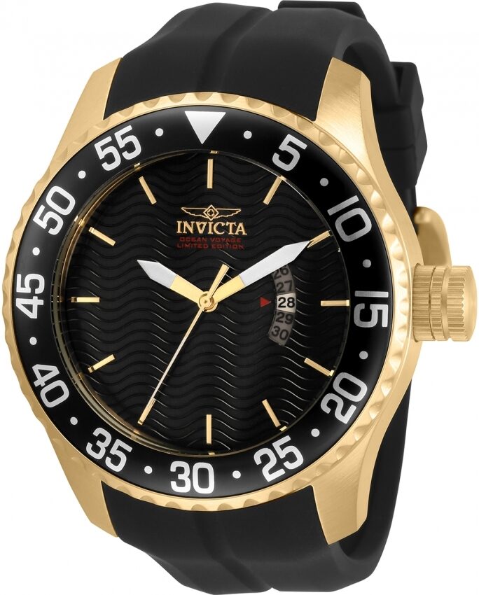 Invicta Pro Diver Quartz Black Dial Black Silicone Men's Watch #32660 - Watches of America