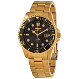 Invicta Pro Diver Quartz Black Dial Yellow Gold-tone Men's Watch #30026 - Watches of America