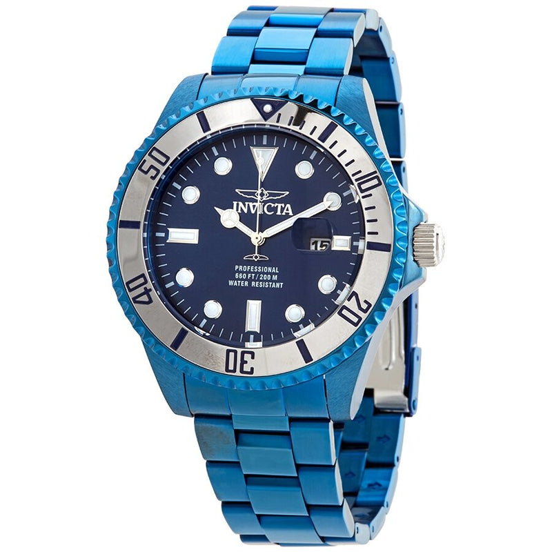 Invicta Pro Diver Quartz Blue Dial Men's Watch #27538 - Watches of America