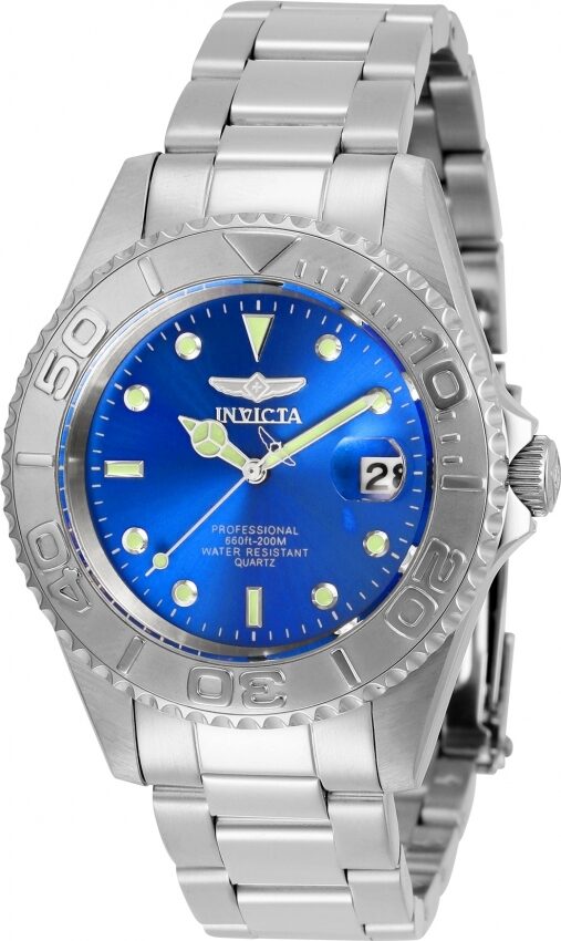 Invicta Pro Diver Quartz Blue Dial Stainless Steel Men's Watch #29938 - Watches of America