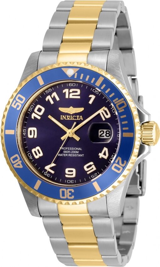 Invicta Pro Diver Quartz Blue Dial Two-tone Men's Watch #30692 - Watches of America