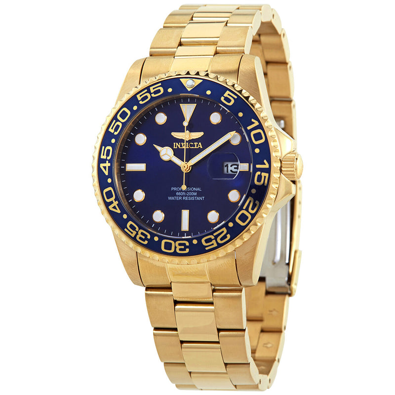 Invicta Pro Diver Quartz Blue Dial Two-tone Men's Watch #33256 - Watches of America