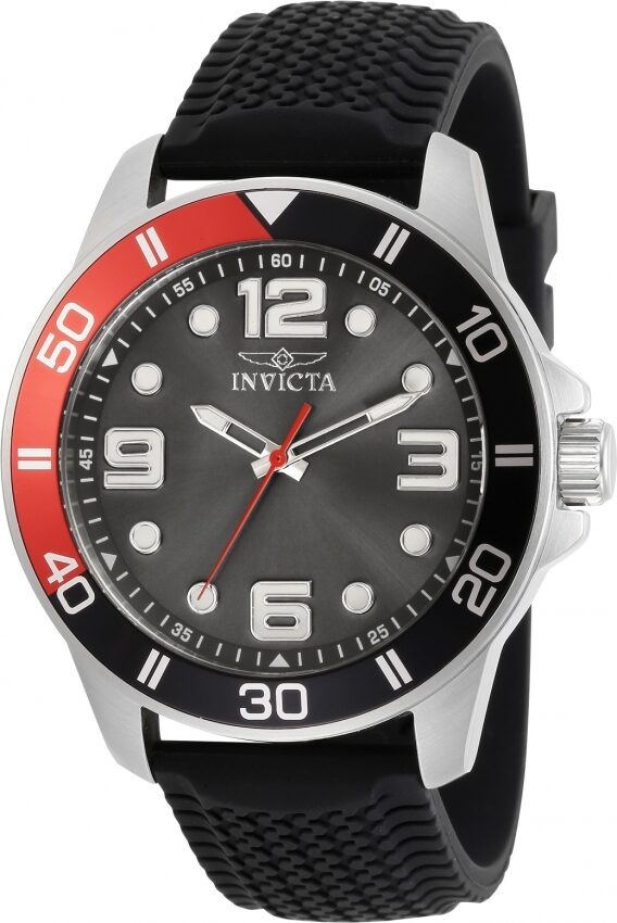 Invicta Pro Diver Quartz Charcoal Dial Coke Bezel Men's Watch #30747 - Watches of America