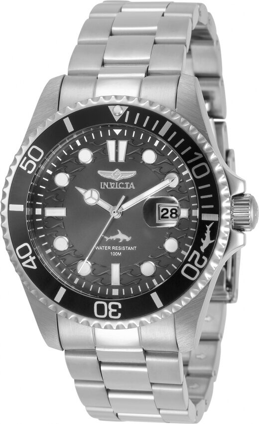 Invicta Pro Diver Quartz Charcoal Dial Men's Watch #30806 - Watches of America