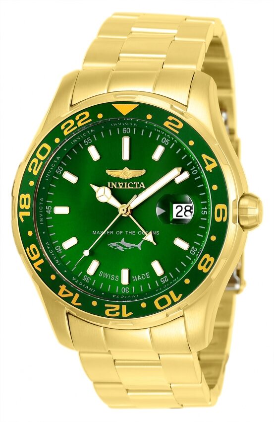 Invicta Pro Diver Quartz Green Dial Men's Watch #25824 - Watches of America