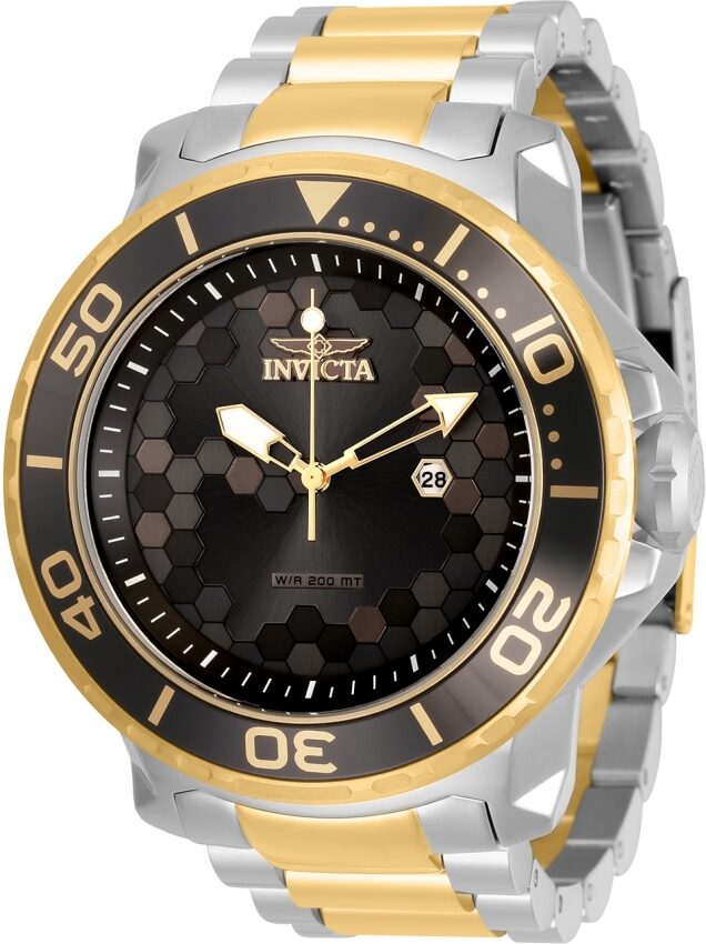 Invicta Pro Diver Quartz Black Dial Two-tone Men's Watch #30563 - Watches of America