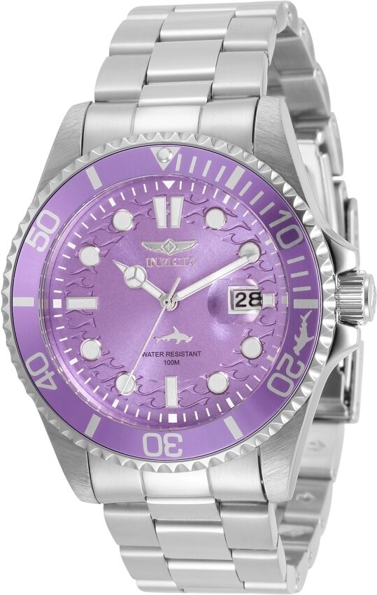 Invicta Pro Diver Quartz Purple Dial Ladies Watch #32053 - Watches of America