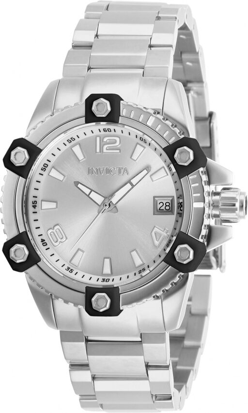 Invicta Pro Diver Quartz Silver Dial Ladies Watch #27879 - Watches of America