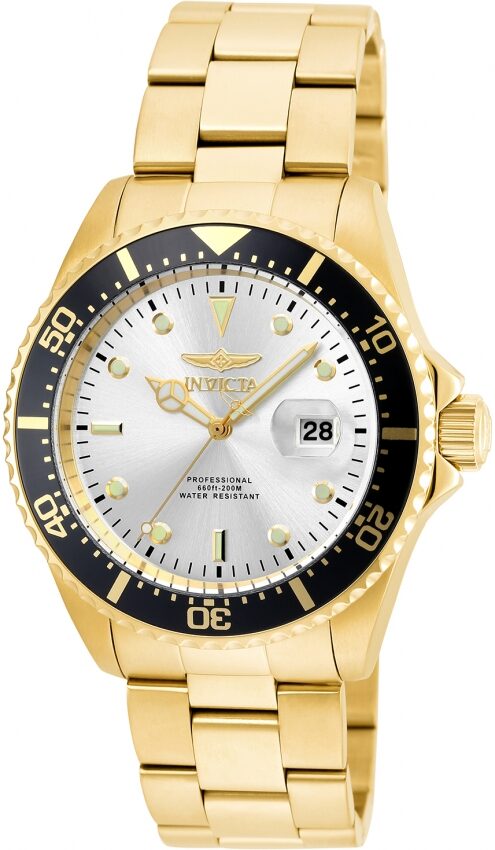 Invicta Pro Diver Quartz Silver Dial Men's Watch #22064 - Watches of America