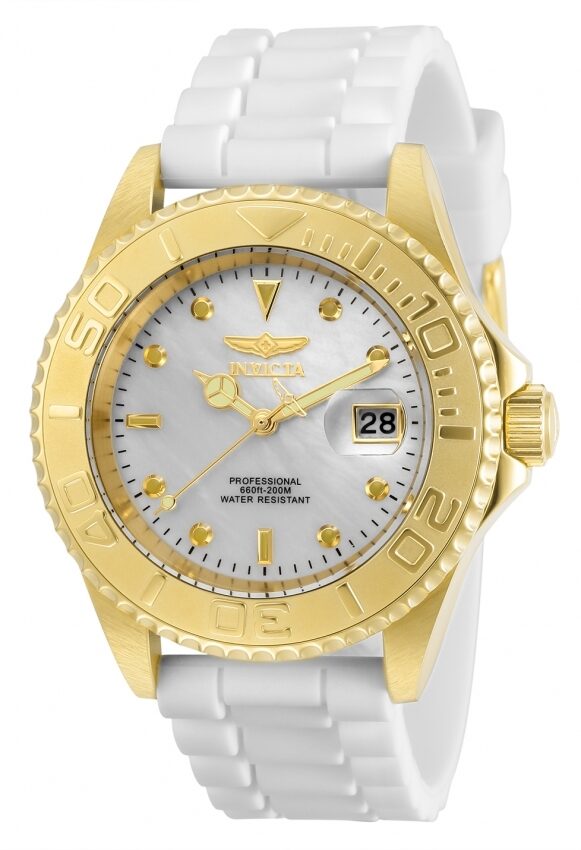 Invicta Pro Diver Quartz White Dial Men's Watch #31187 - Watches of America