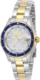 Invicta Pro Diver Quartz White Mother of Pearl Dial Ladies Watch #28648 - Watches of America