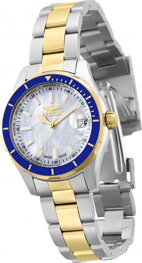 Invicta Pro Diver Quartz White Mother of Pearl Dial Ladies Watch #28648 - Watches of America #2
