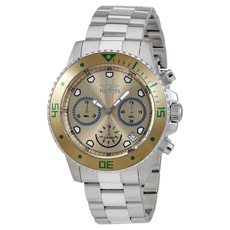 Invicta Pro Diver Chronograph Sand Dial Men's Watch #21888 - Watches of America