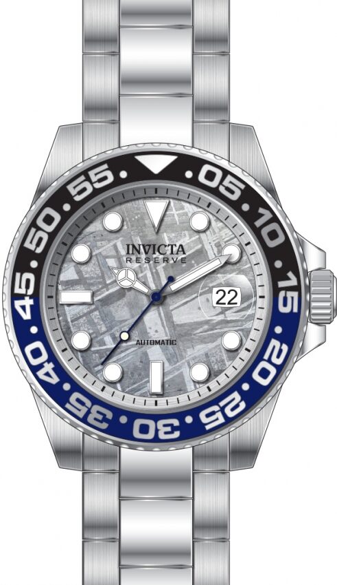 Invicta Reserve Automatic Silver Dial Batman Bezel Men's Watch #34200 - Watches of America