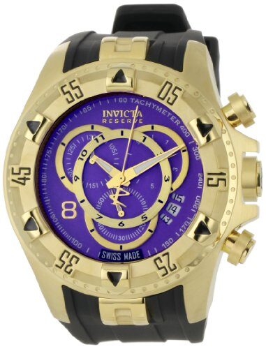 Invicta Reserve Chronograph Purple Dial Men's Watch #0922 - Watches of America