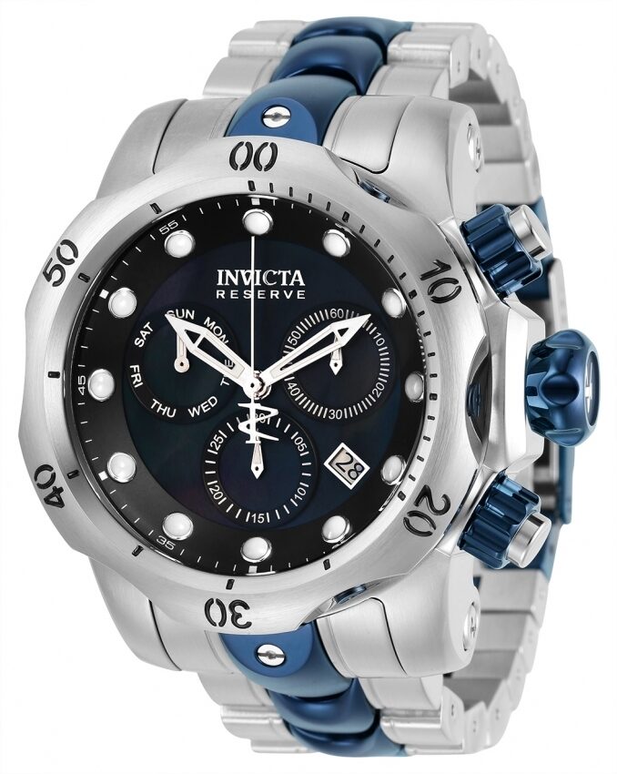 Invicta Reserve Chronograph Quartz Black Dial Men's Watch #32125 - Watches of America