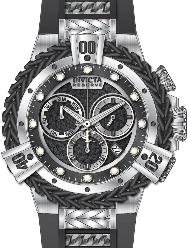 Invicta Reserve Chronograph Quartz Black Dial Men's Watch #33150 - Watches of America
