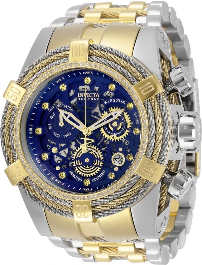 Invicta Reserve Chronograph Quartz Blue Dial Men's Watch #30071 - Watches of America