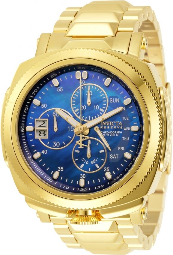 Invicta Reserve Chronograph Quartz Blue Dial Men's Watch #30840 - Watches of America