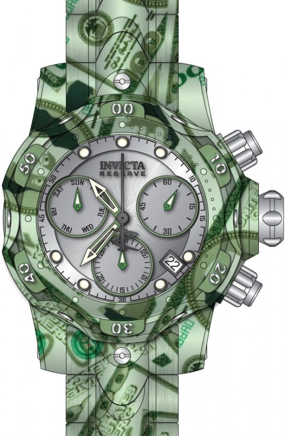 Invicta Reserve Chronograph Quartz Silver Dial Ladies Watch #34652 - Watches of America