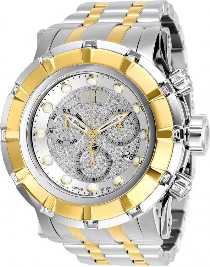 Invicta Reserve Chronograph Quartz Silver Dial Men's Watch #26740 - Watches of America