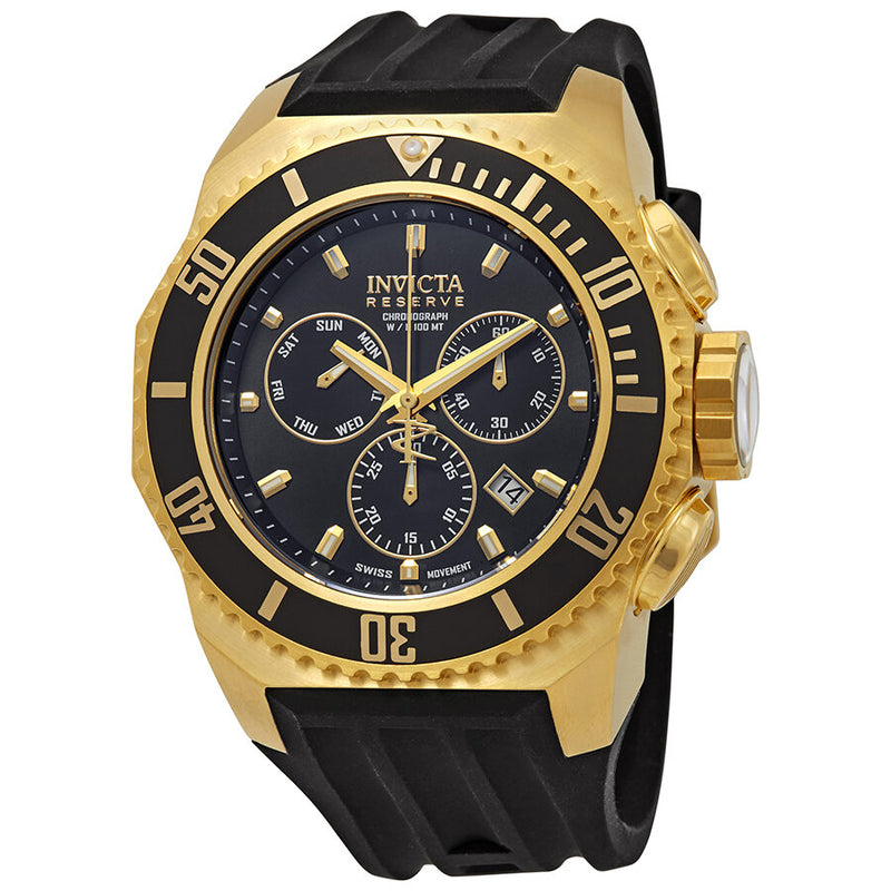 Invicta Russian Diver Chronograph Black Dial Men's Watch #25731 - Watches of America