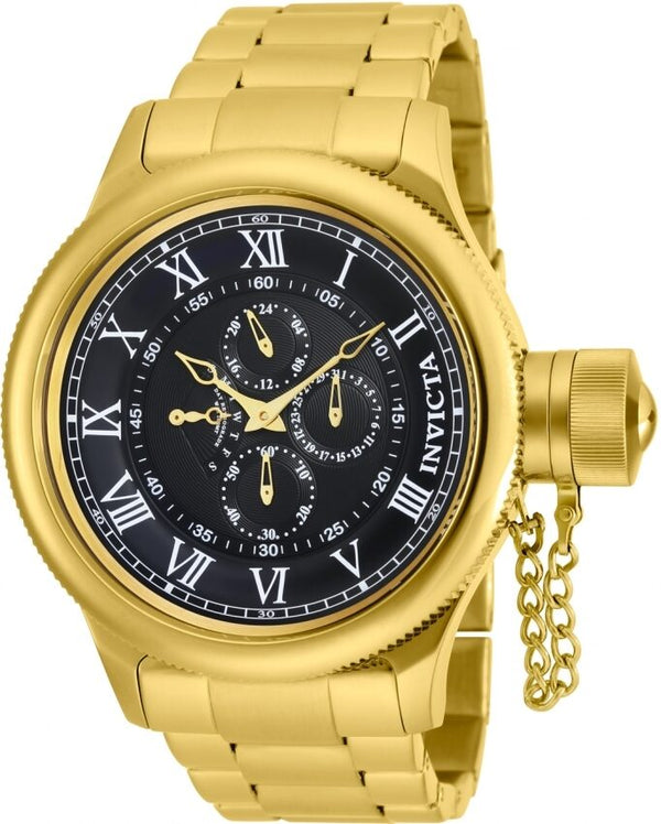 Invicta Russian Diver Quartz Black Dial Men's Watch #17666 - Watches of America