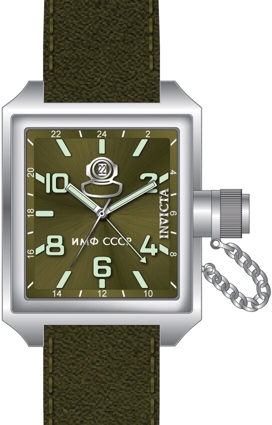 Invicta Russian Diver Quartz Green Dial Men's Watch #33706 - Watches of America