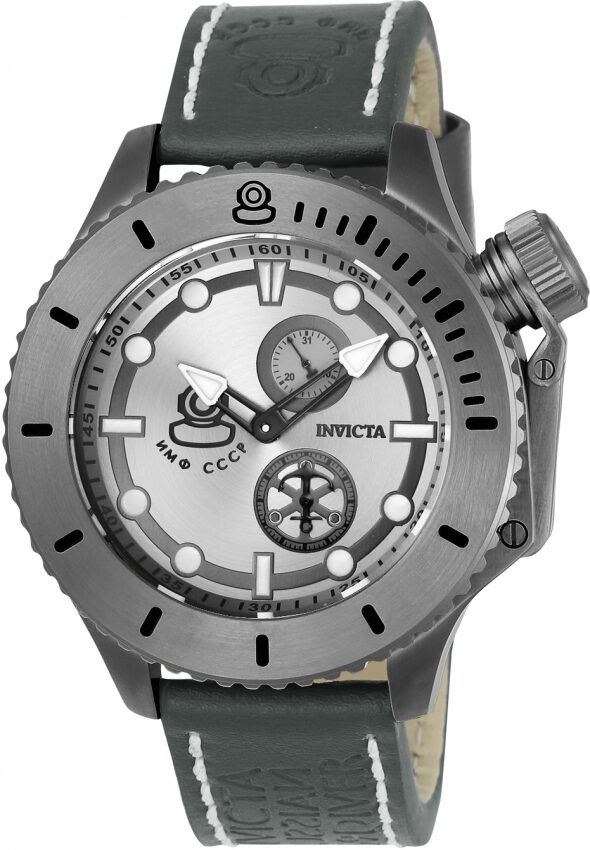 Invicta Russian Diver Quartz Grey Dial Men's Watch #22012 - Watches of America