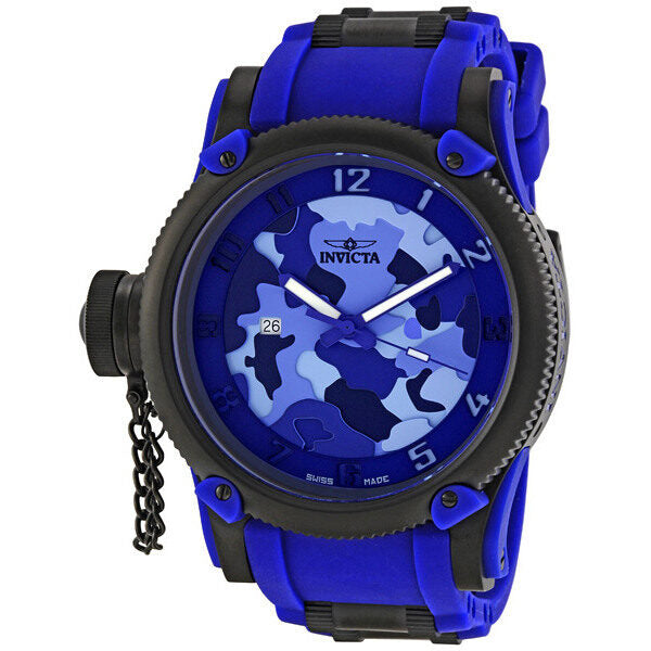 Invicta Russian Diver Tsunami Warrior Blue Dial Men's Watch #1196 - Watches of America