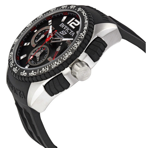 Invicta S1 Racing Chronograph Black Dial Stainless Steel Men's Watch #1453 - Watches of America #2
