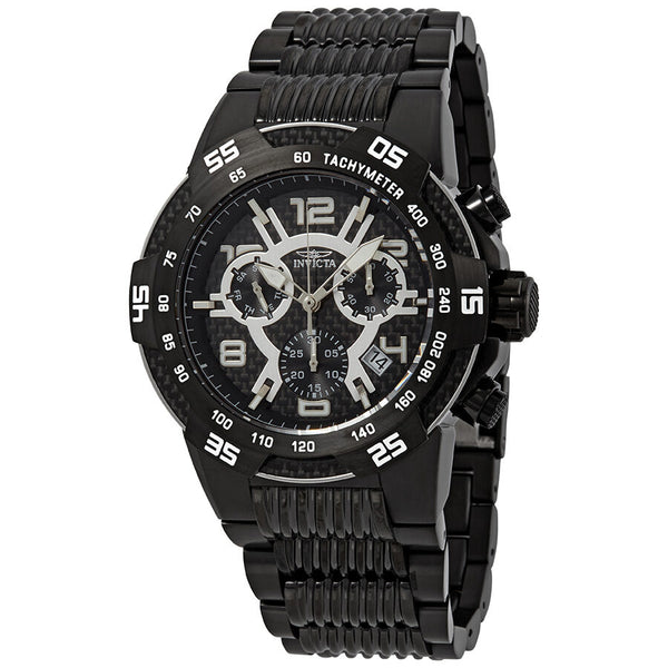 Invicta S1 Rally Chronograph Black Carbon Fiber Dial Men's Watch #25288 - Watches of America