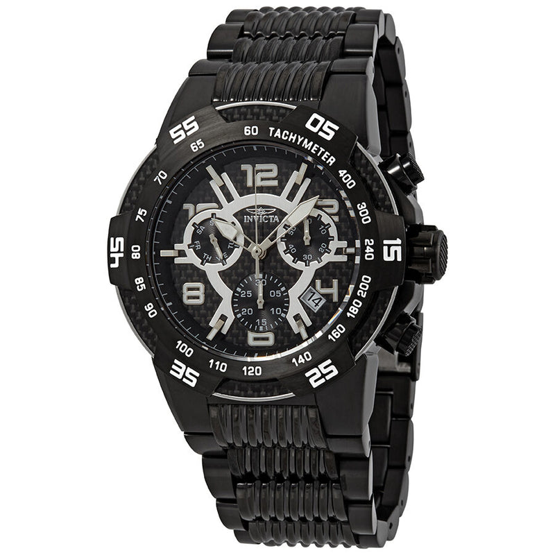 Invicta S1 Rally Chronograph Black Carbon Fiber Dial Men's Watch #25288 - Watches of America