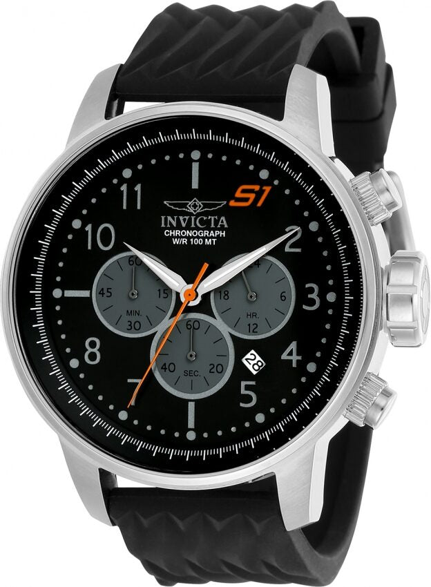 Invicta S1 Rally Chronograph Black Dial Quartz Men's Watch #23811 - Watches of America