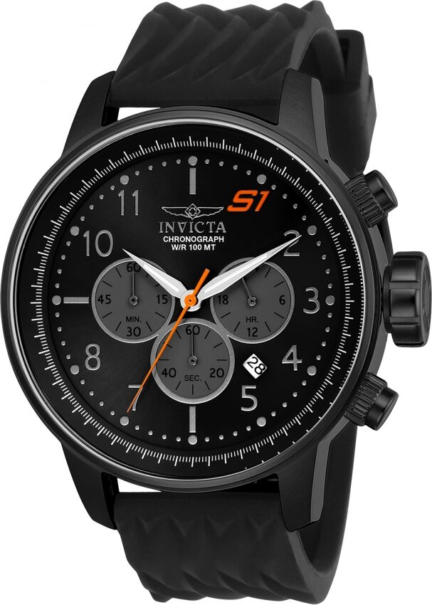 Invicta S1 Rally Chronograph Black Dial Quartz Men's Watch #23814 - Watches of America