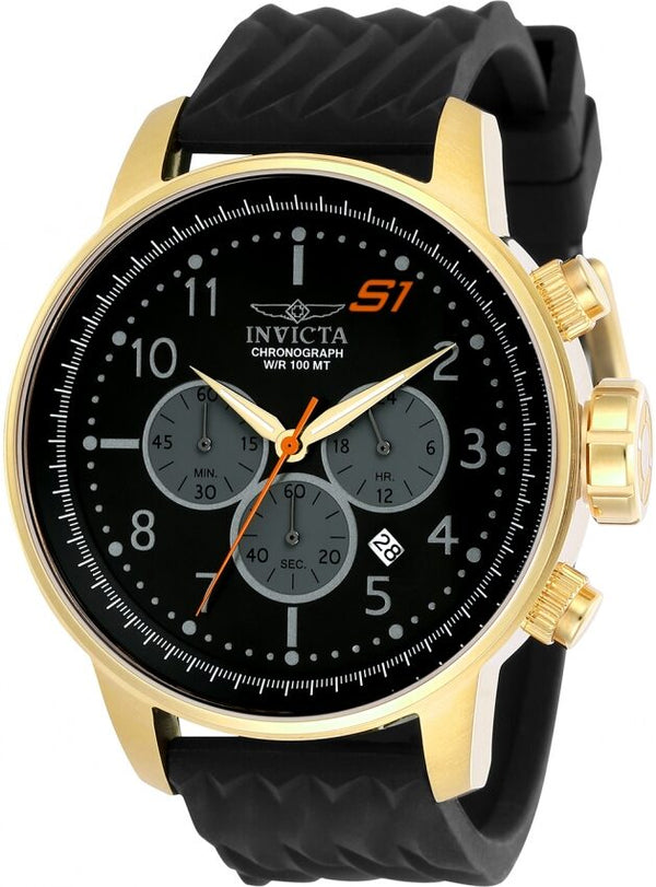 Invicta S1 Rally Chronograph Black Dial Quartz Men's Watch #23816 - Watches of America