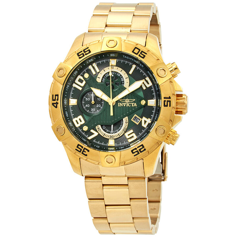 Invicta S1 Rally Chronograph Green Dial Men's Watch #26096 - Watches of America