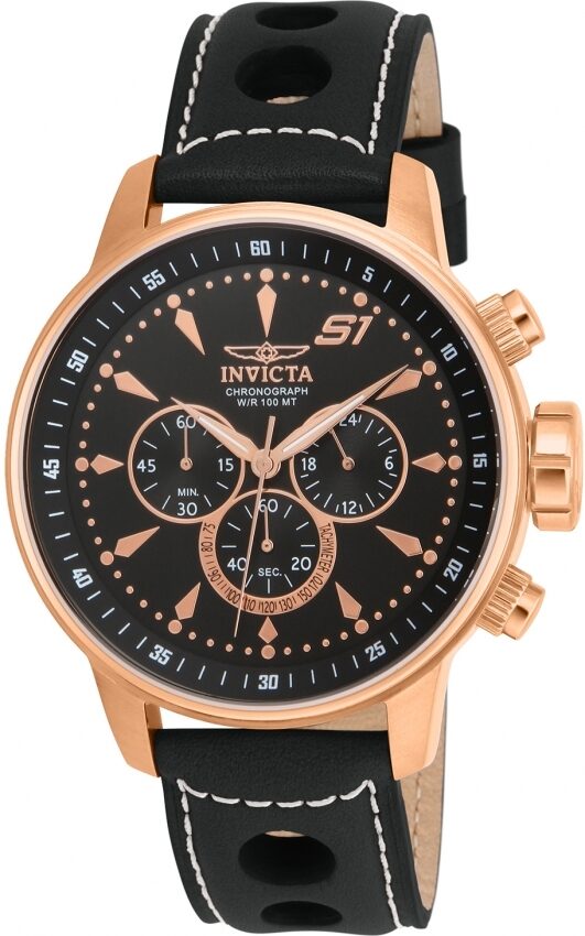 Invicta S1 Rally Chronograph Quartz Black Dial Men's Watch #16013 - Watches of America