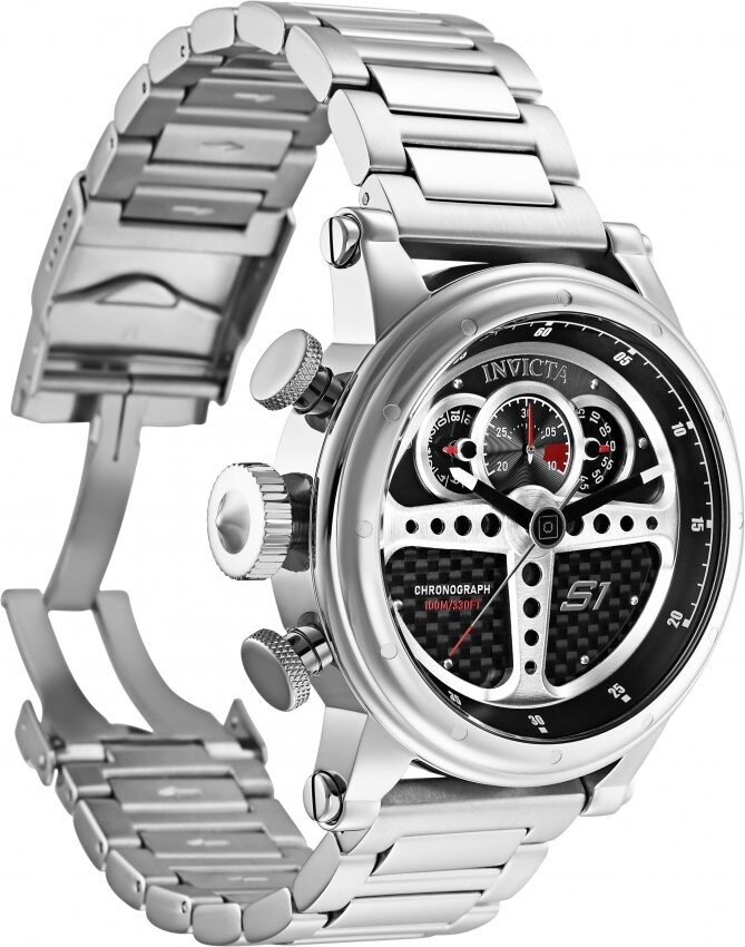 Invicta S1 Rally Chronograph Quartz Black Dial Men's Watch #30575 - Watches of America