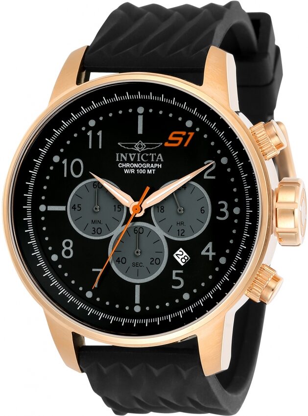 Invicta S1 Rally Chronograph Quartz Black Dial Men's Watch #23818 - Watches of America