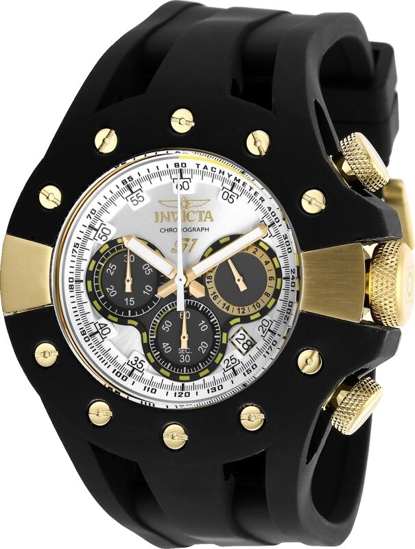 Invicta S1 Rally Chronograph Silver Dial Men's Watch #28569 - Watches of America