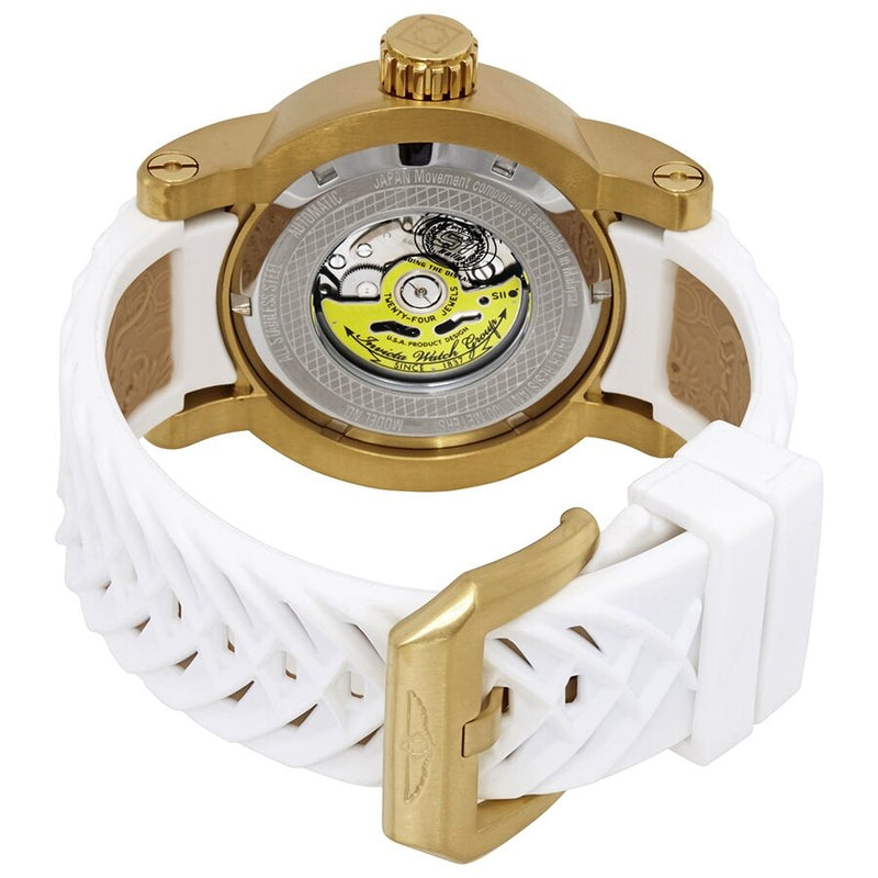 Invicta S1 Rally Gold Dragon Dial White and Beige Silicone Men's Watch #19546 - Watches of America #3