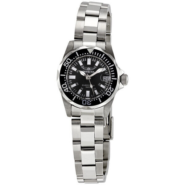 Invicta Sapphire Diver Black Dial Ladies Watch #7059 - Watches of America