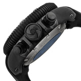 Invicta Sea Hunter Black Carbon Fiber Dial Black PVD Rubber Chronograph Men's Watch #0414 - Watches of America #4