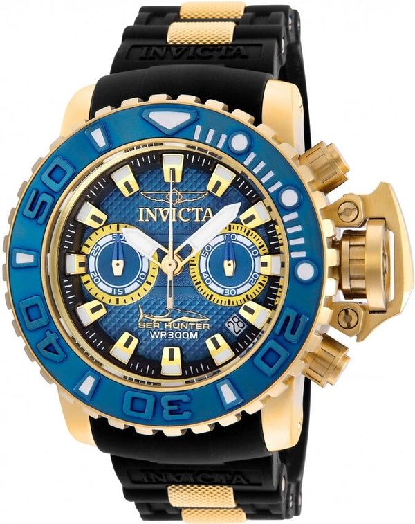 Invicta Sea Hunter Chronograph Blue Dial Quartz Men's Watch #20476 - Watches of America