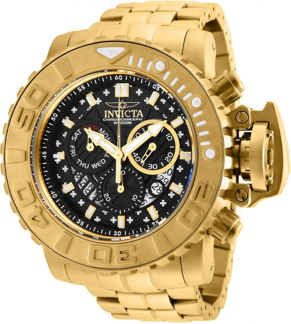 Invicta Sea Hunter Chronograph Quartz Black Dial Men's Watch #26107 - Watches of America