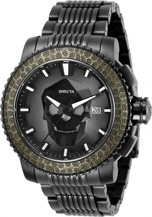 Invicta Sea Hunter Skull Automatic Black Dial Men's Watch #29921 - Watches of America