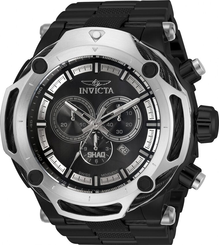 Invicta SHAQ Chronograph Quartz Black Dial Men's Watch #33663 - Watches of America