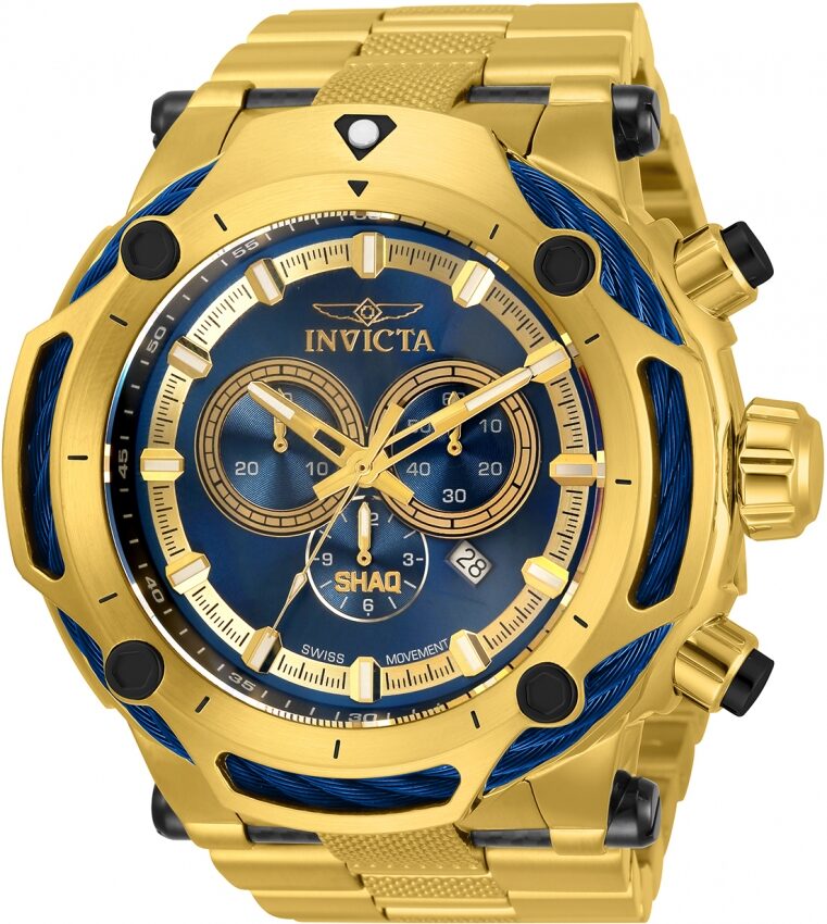 Invicta SHAQ Chronograph Quartz Blue Dial Men's Watch #33660 - Watches of America