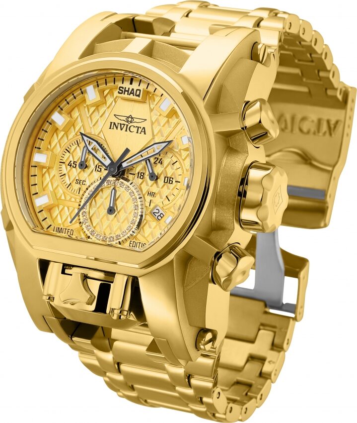 Invicta SHAQ Chronograph Quartz Gold Dial Men's Watch #34657 - Watches of America #2